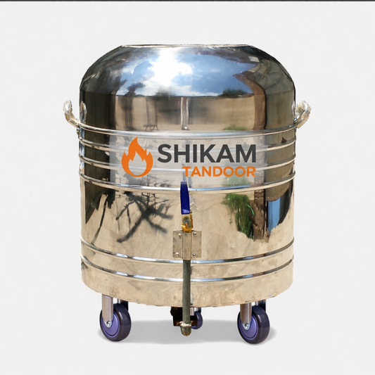 Insulated Commercial Gas Tandoor (8 Naan Capacity, Cool Exterior)